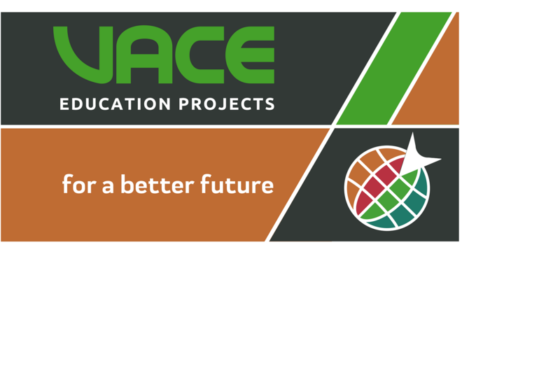 VACE Logo Education Projects mit Slogan "for a better future"