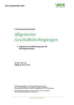 Dokument Allgemeine Geschäftsbedingungen VACE Systemtechnik GmbH